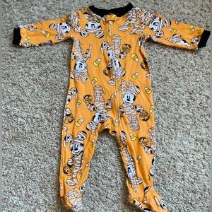 Disney Halloween Mickey Mouse zip up onesie